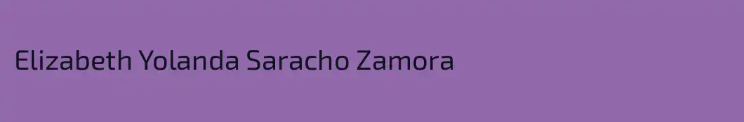 Elizabeth Yolanda Saracho Zamora